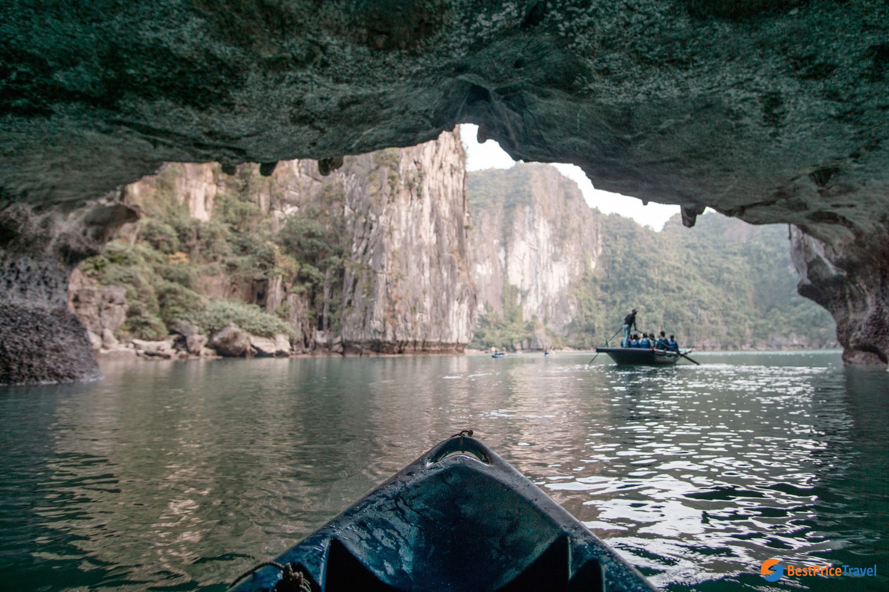 Kayaking Through The Cave