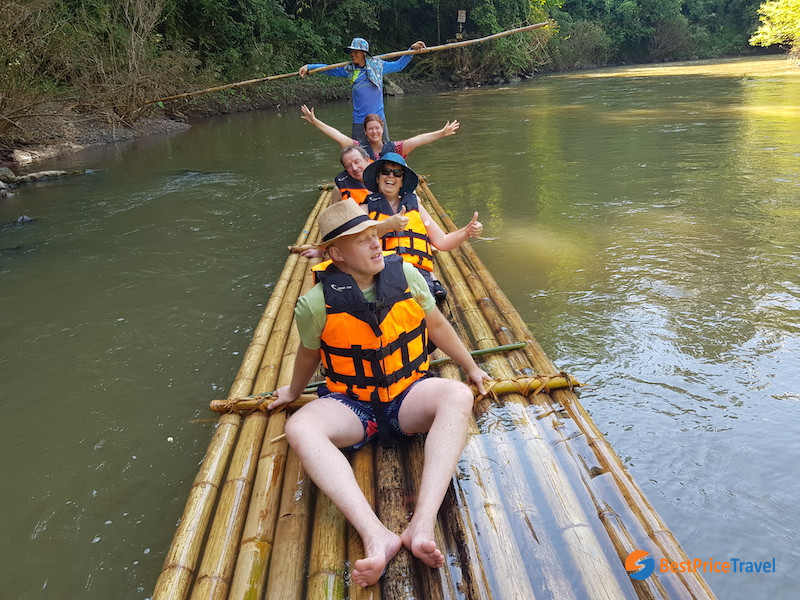Bamboo Rafting Along Maeteng River