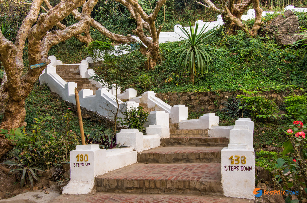 Mount Phousi Stair Up