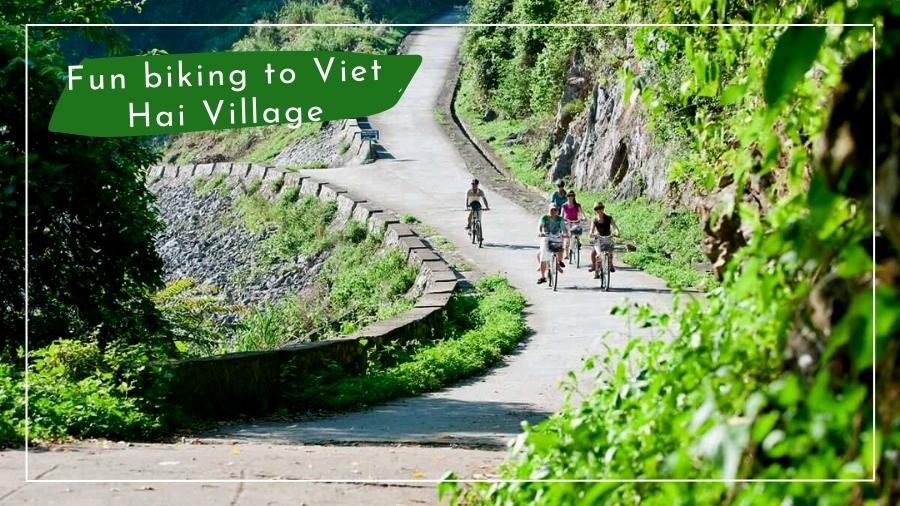 Fun Biking To Viet Hai Village With Scarlet Pearl Cruise (3)