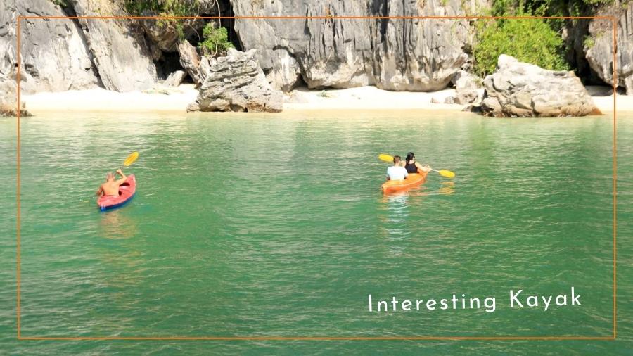 Kayaking in Bai Tu Long bay with Paloma Cruise 3 days