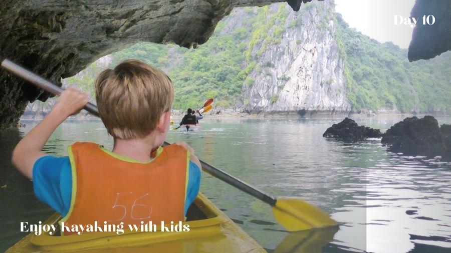 Enjoy amazing kayaking in Halong Bay