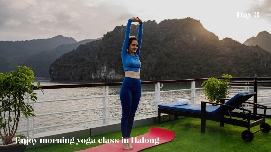 Day 3 Enjoy Morning Yoga Class In Halong
