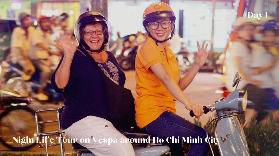 Day 1 Ho Chi Minh City Night Life Tour On Vespa