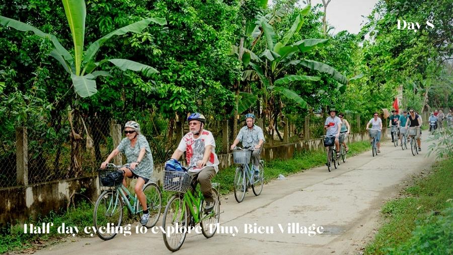 Day 8 Half Day Cycling Thuy Bieu Village