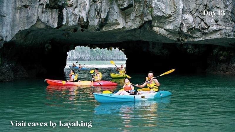 Day 13 Visit Caves By Kayaking