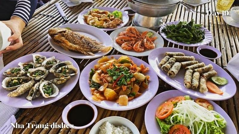 Nha Trang Dishes At Con Se Tre Restaurant