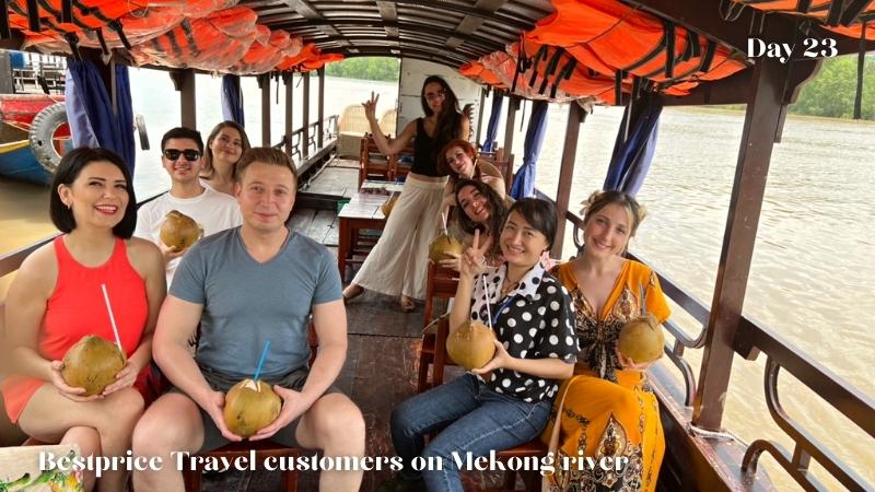 Day 23 Bestprice Travel Customers On Mekong River