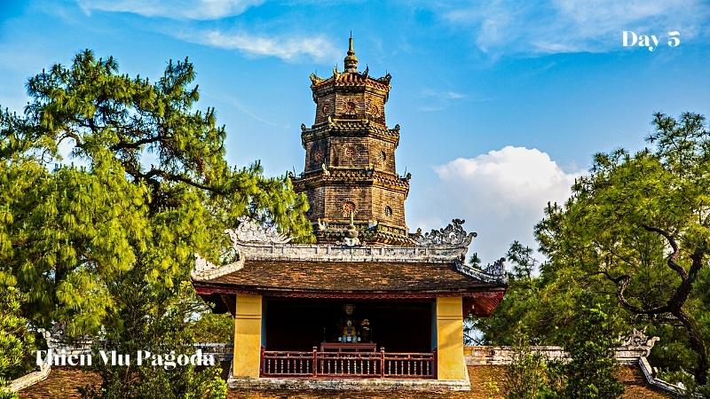 Day 5 Hue City Tour Thien Mu Pagoda