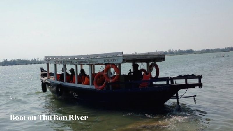 Boat On Thu Bon River