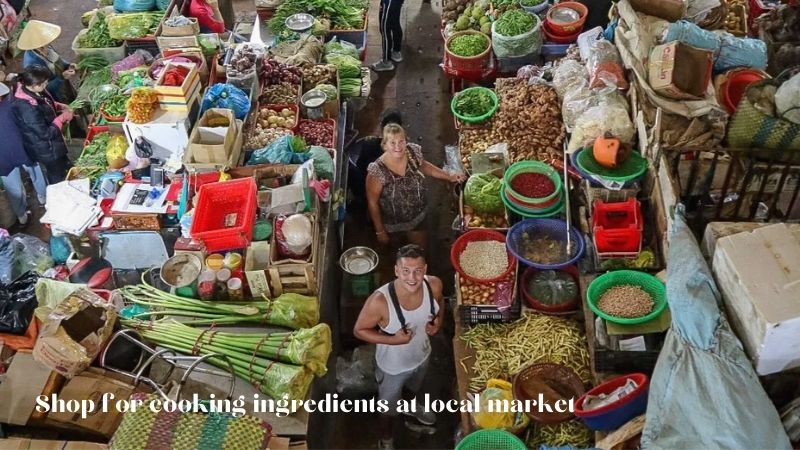 Shop For Cooking Ingredients At Local Market