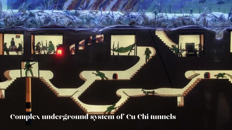 Complex Underground System Of Cu Chi Tunnels
