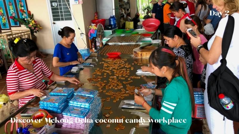 Visit coconut candy work places