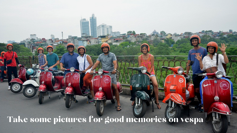 Take Some Pictures For Good Memories On Vespa