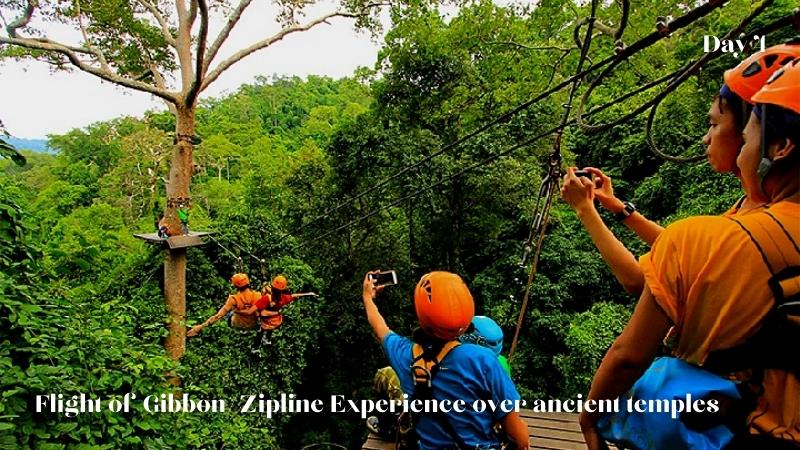 Day 4 Flight Of Gibbon Zipline Experience Over Ancient Temples
