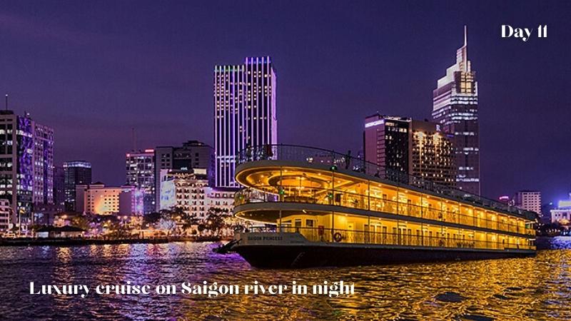 Luxury Cruise On Saigon River In Night