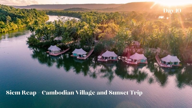 Day 10: Siem Reap - Cambodian Village and Sunset Trip 