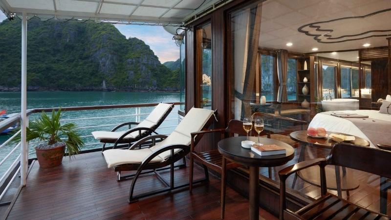 Orchid Cruise with balcony view of Halong Bay