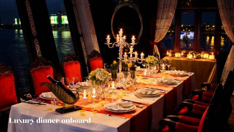 Luxury Dinner Onboard