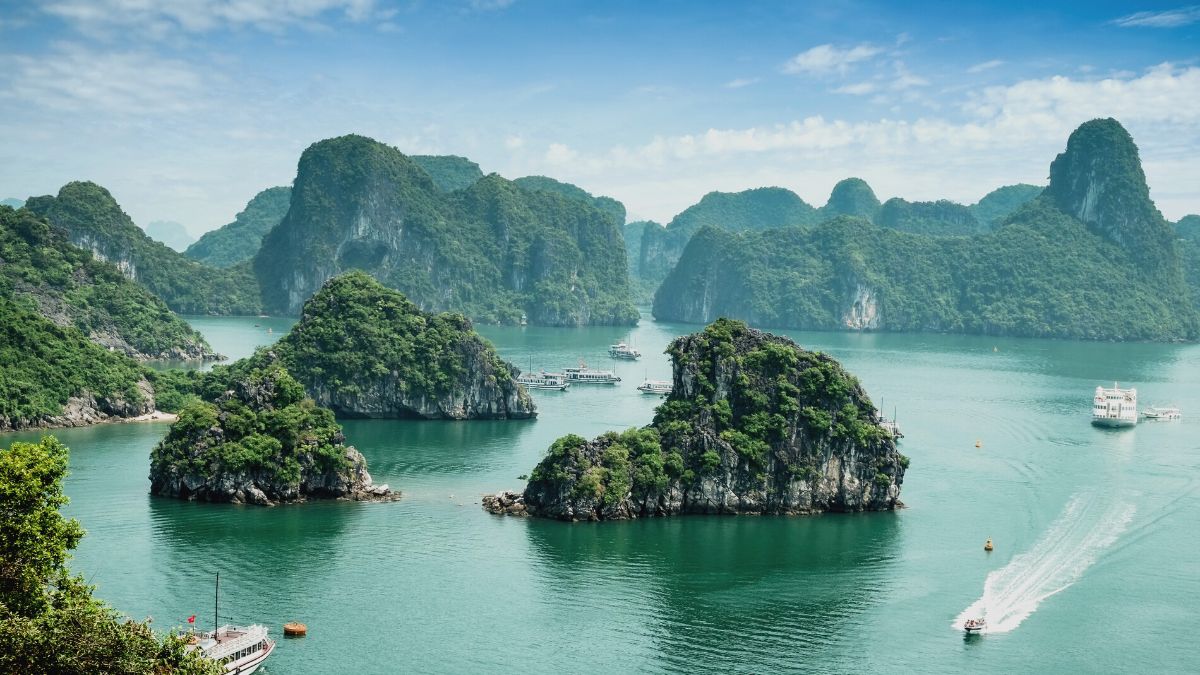 A Magnificent Scenery In Halong Bay