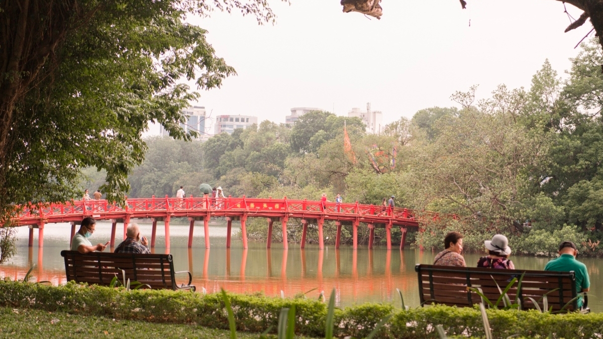 Visit The Huc Bridge - A cultural symbol of Hanoi