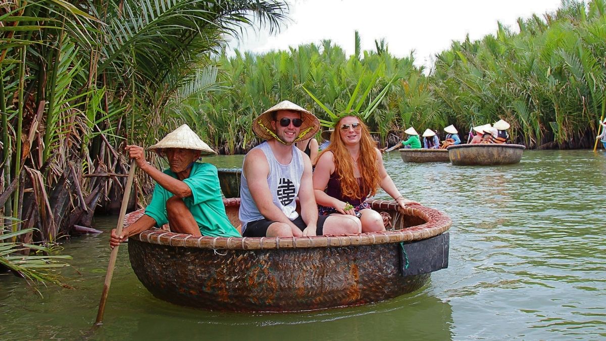 Ride Along The Scenic River On A Unique Basket Boat