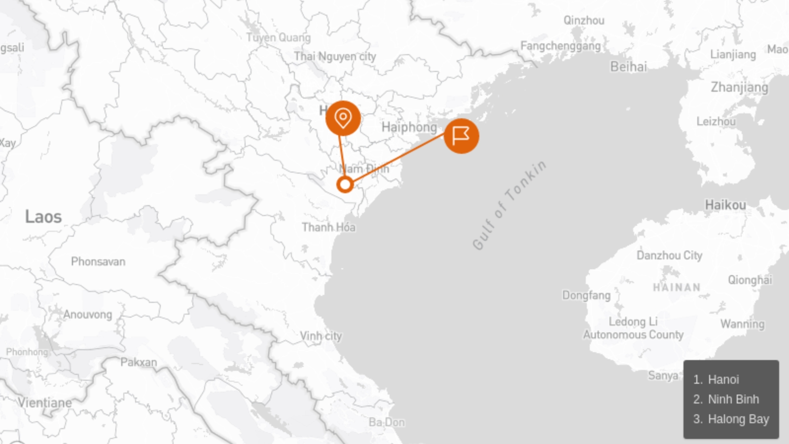 Hanoi, Halong Bay, Ninh Binh A Glimpse Of North Vietnam 5 Days Route Map