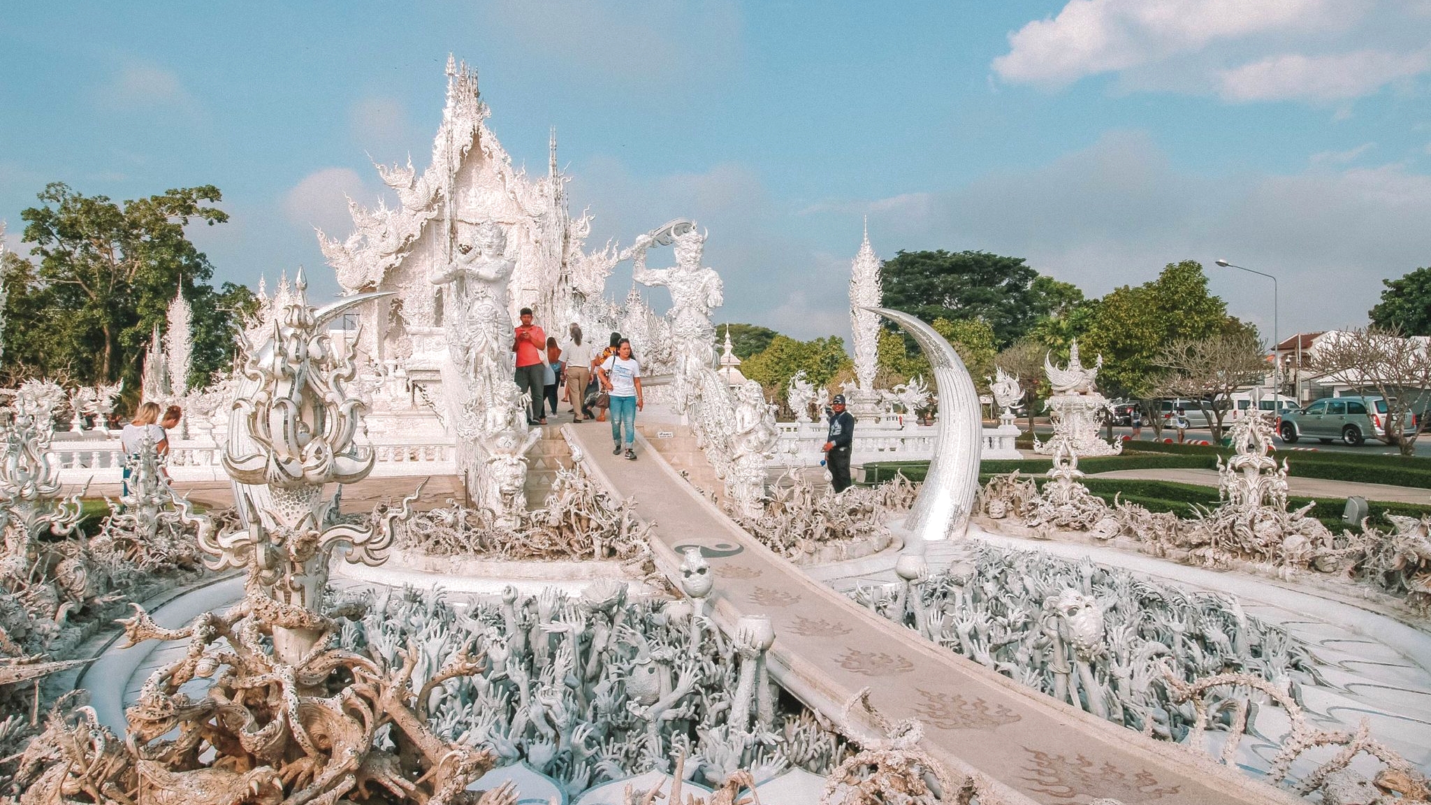 Day 12 Visit The White Temple With Its Recognizable, Elaborate Embellishments And Unique Style