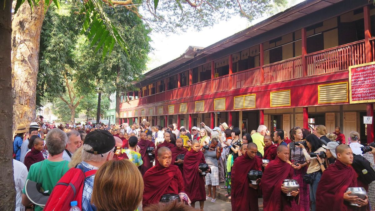 Monks At Mahagandayon Monastery