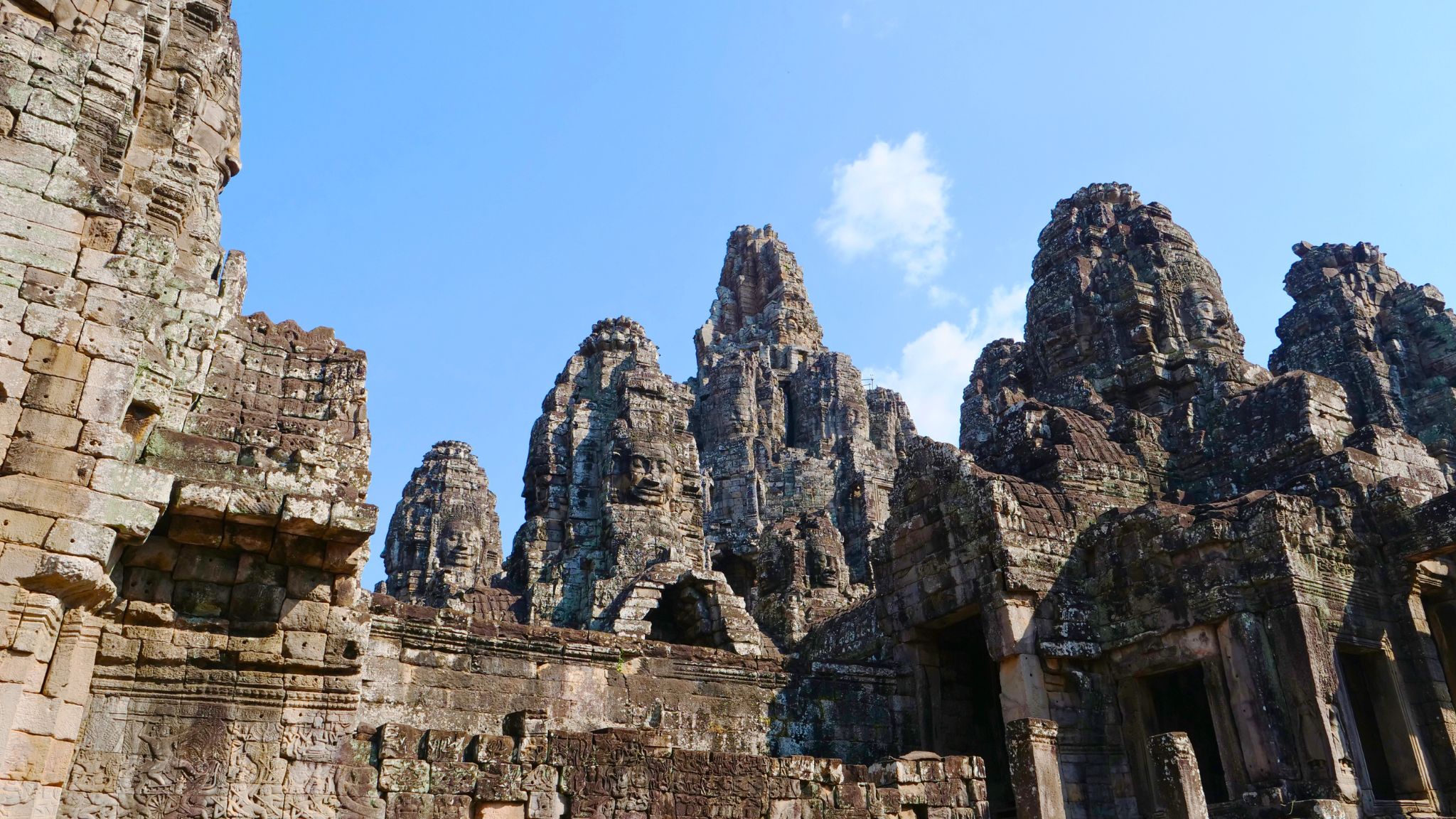 Day 1 The Bayon Temple Is Famous For Its Over 200 Smiling Faces Of Avalokitesvara