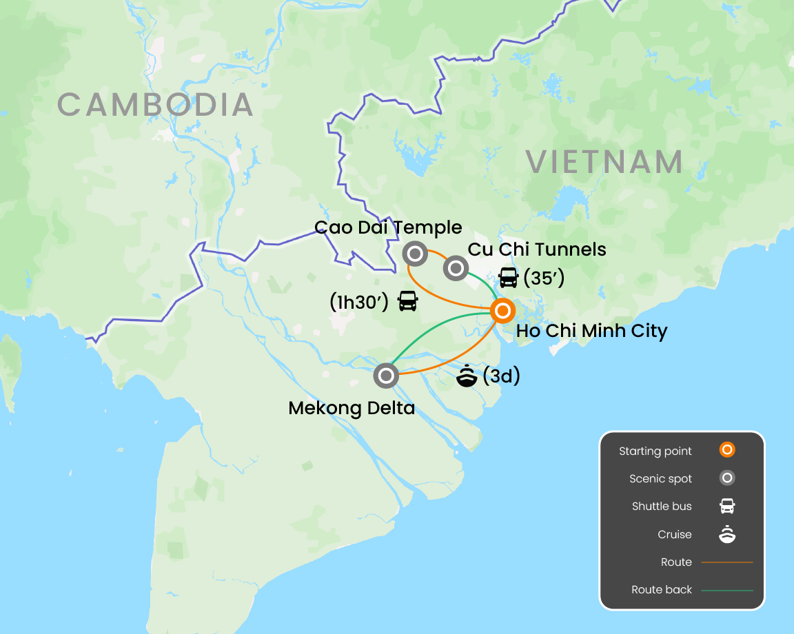 Saigon And Mekong Delta On Bassac Cruise 6 Days
