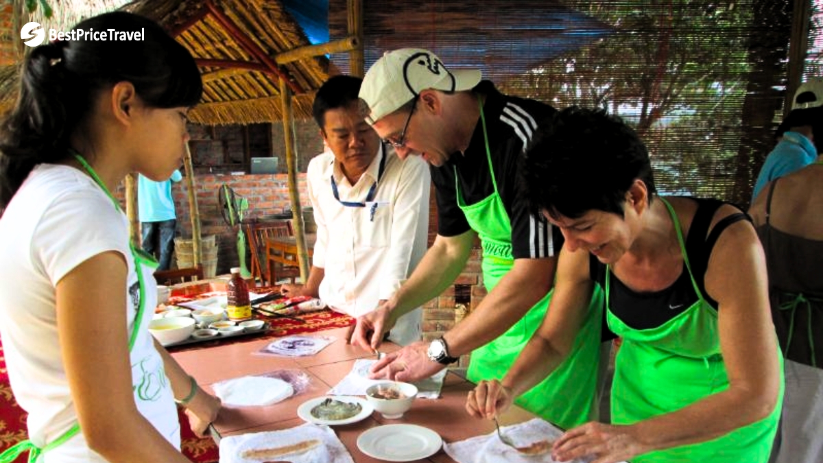 Day 1 Take Part In A Cooking Class At Thuy Bieu Village